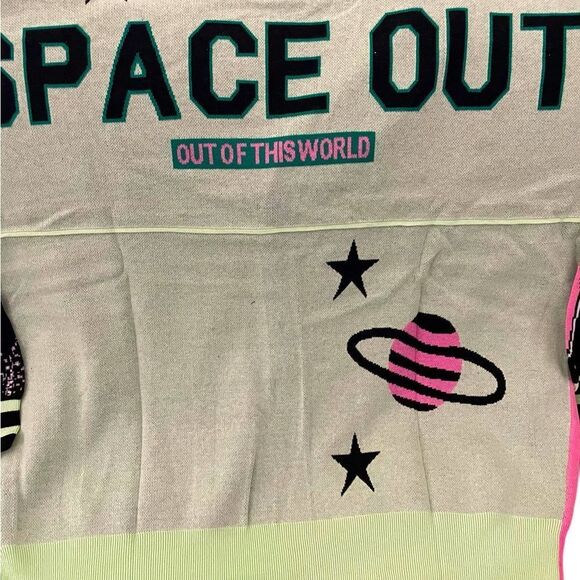 NWT SPACE OUT V NECK CARDIGANN BY SPIRIT JERSEY, XL - Picture 8 of 8